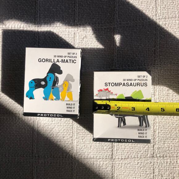 Protocol 3D Wind Up Puzzles Gorilla-matic Stompasaurus Build It Wind It Race It - Picture 3 of 4